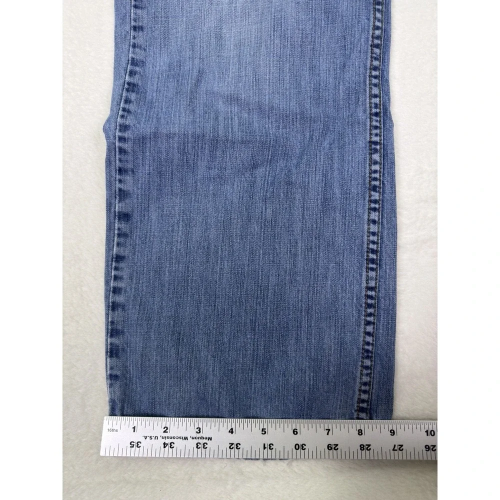Levis 505 Jeans Mens 36x32 Blue Straight Medium‎ Wash Denim Mid Rise Workwear